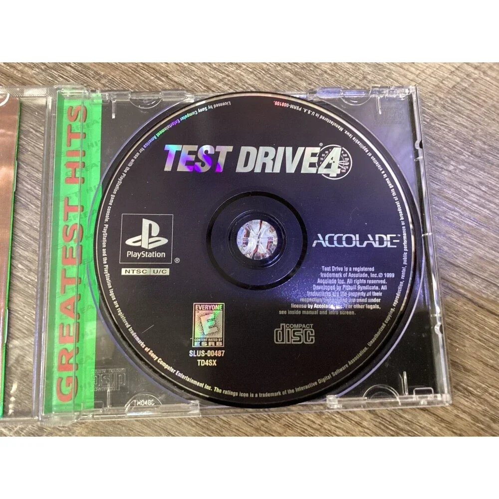 Test Drive 4 (Sony PlayStation 1, 1997) PS1 Greatest Hits